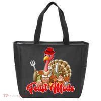 Feast Mode Turkey Thanksgiving Holiday Tote Bag thumb 0