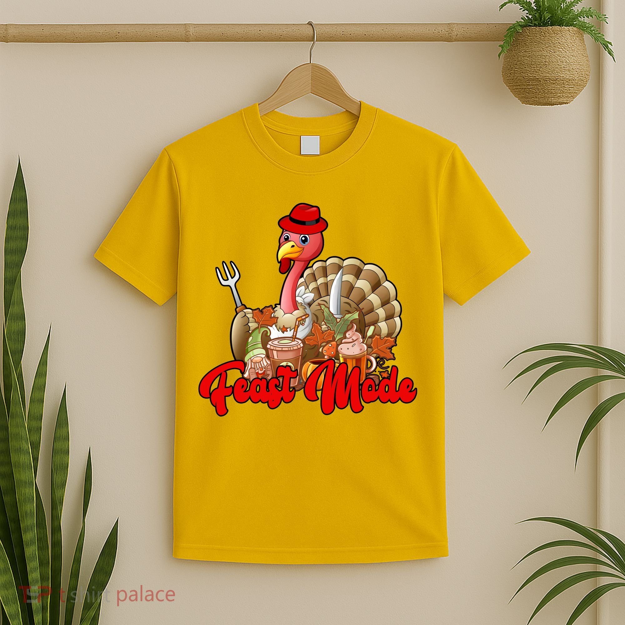 Feast Mode Turkey Thanksgiving Holiday T-Shirt