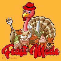 Feast Mode Turkey Thanksgiving Holiday Hat thumb 2