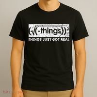 Funny Math Teacher Things Just Got Real Mathematics Nerd T-Shirt thumb 3