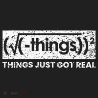 Funny Math Teacher Things Just Got Real Mathematics Nerd Tumbler thumb 3