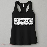 Funny Math Teacher Things Just Got Real Mathematics Nerd Women's Tank Top thumb 3
