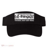 Funny Math Teacher Things Just Got Real Mathematics Nerd Visor thumb 0