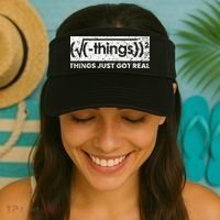Funny Math Teacher Things Just Got Real Mathematics Nerd Visor thumb 2