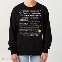 Funny Meme Tony And Ezekiel Hey Whats Your Name Women's Sweatshirt thumb 0