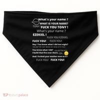 Funny Meme Tony And Ezekiel Hey Whats Your Name USA-Made Doggie Bandana thumb 0