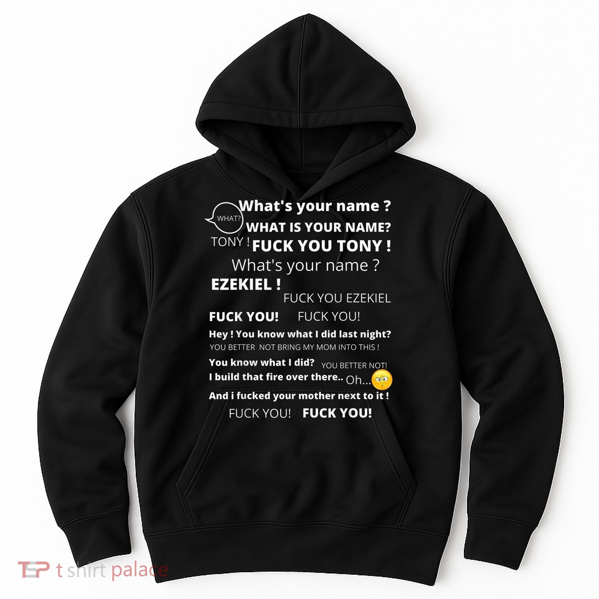 Funny Meme Tony And Ezekiel Hey Whats Your Name Hoodie