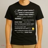 Funny Meme Tony And Ezekiel Hey Whats Your Name T-Shirt thumb 3