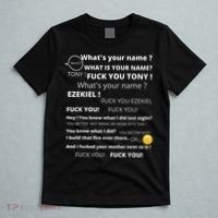 Funny Meme Tony And Ezekiel Hey Whats Your Name T-Shirt thumb 5