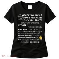 Funny Meme Tony And Ezekiel Hey Whats Your Name Women's T-Shirt thumb 0