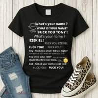 Funny Meme Tony And Ezekiel Hey Whats Your Name Women's T-Shirt thumb 3