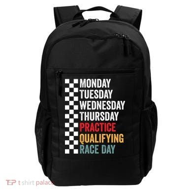 Funny Monday Tuesday Thursday Practice Qualifying Race Day Backpack