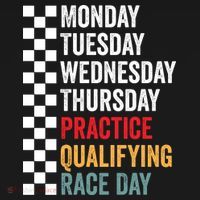 Funny Monday Tuesday Thursday Practice Qualifying Race Day Backpack thumb 2