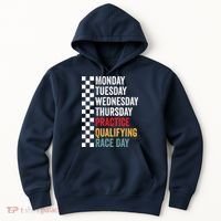 Funny Monday Tuesday Thursday Practice Qualifying Race Day Hoodie thumb 0