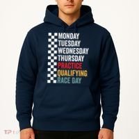Funny Monday Tuesday Thursday Practice Qualifying Race Day Hoodie thumb 2