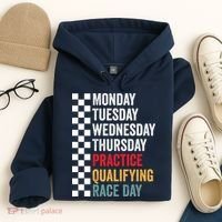 Funny Monday Tuesday Thursday Practice Qualifying Race Day Hoodie thumb 4