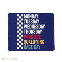 Funny Monday Tuesday Thursday Practice Qualifying Race Day Mousepad thumb 0