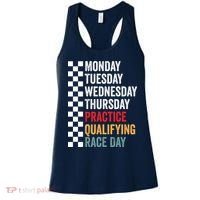 Funny Monday Tuesday Thursday Practice Qualifying Race Day Women's Tank Top thumb 0