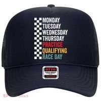 Funny Monday Tuesday Thursday Practice Qualifying Race Day Hat thumb 0