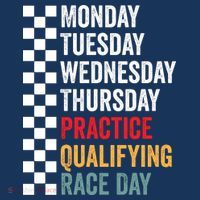 Funny Monday Tuesday Thursday Practice Qualifying Race Day Hat thumb 2