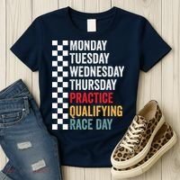 Funny Monday Tuesday Thursday Practice Qualifying Race Day Women's T-Shirt thumb 3