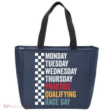 Funny Monday Tuesday Thursday Practice Qualifying Race Day Tote Bag