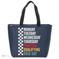 Funny Monday Tuesday Thursday Practice Qualifying Race Day Tote Bag thumb 0