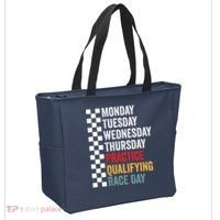 Funny Monday Tuesday Thursday Practice Qualifying Race Day Tote Bag thumb 2