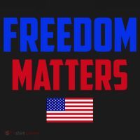 Freedom Matters Usa Flag American Flag Veteran's Day Great Gift Polo thumb 3