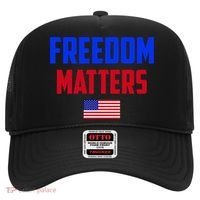 Freedom Matters Usa Flag American Flag Veteran's Day Great Gift Hat thumb 0