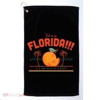 Fuck Me Up Florida ItS One Hell Of A Drug Golf Towel thumb 0
