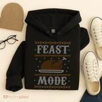 Feast Mode Ugly Sweater Thanksgiving Dinner Hoodie thumb 4