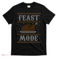 Feast Mode Ugly Sweater Thanksgiving Dinner T-Shirt thumb 0