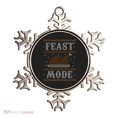 Feast Mode Ugly Sweater Thanksgiving Dinner Ornament