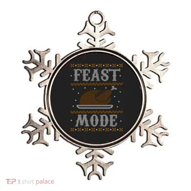 Feast Mode Ugly Sweater Thanksgiving Dinner Ornament