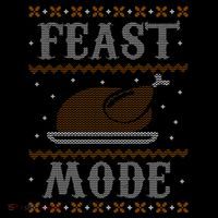 Feast Mode Ugly Sweater Thanksgiving Dinner Toddler Hoodie thumb 2