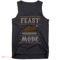 Feast Mode Ugly Sweater Thanksgiving Dinner Tank Top thumb 0