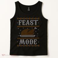 Feast Mode Ugly Sweater Thanksgiving Dinner Tank Top thumb 2