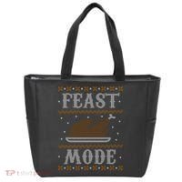 Feast Mode Ugly Sweater Thanksgiving Dinner Tote Bag thumb 0