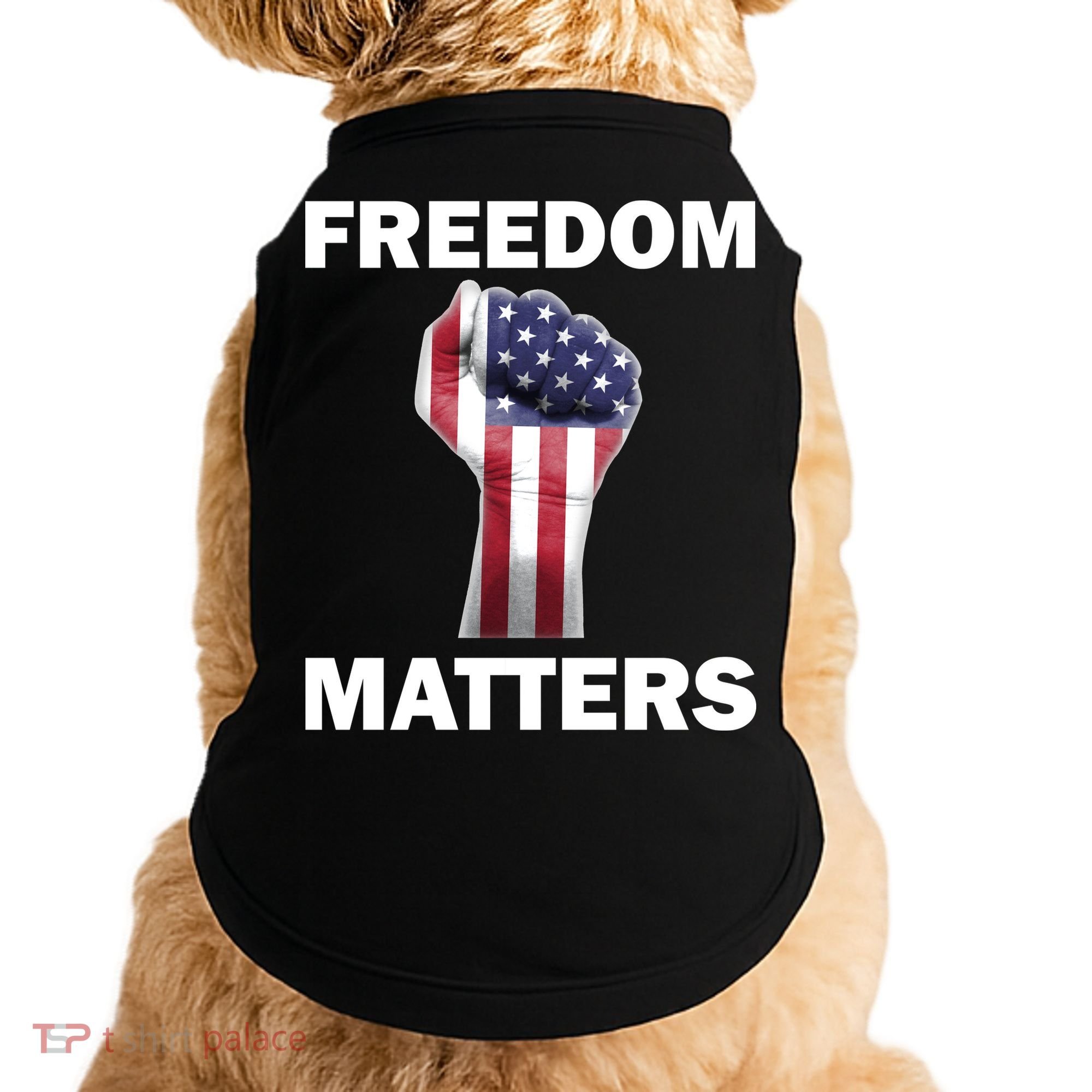 Freedom Matters USA American Fist Doggie Tank