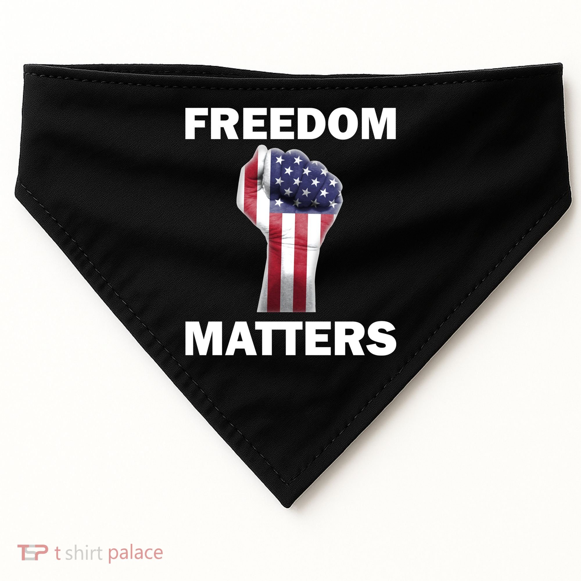 Freedom Matters USA American Fist USA-Made Doggie Bandana