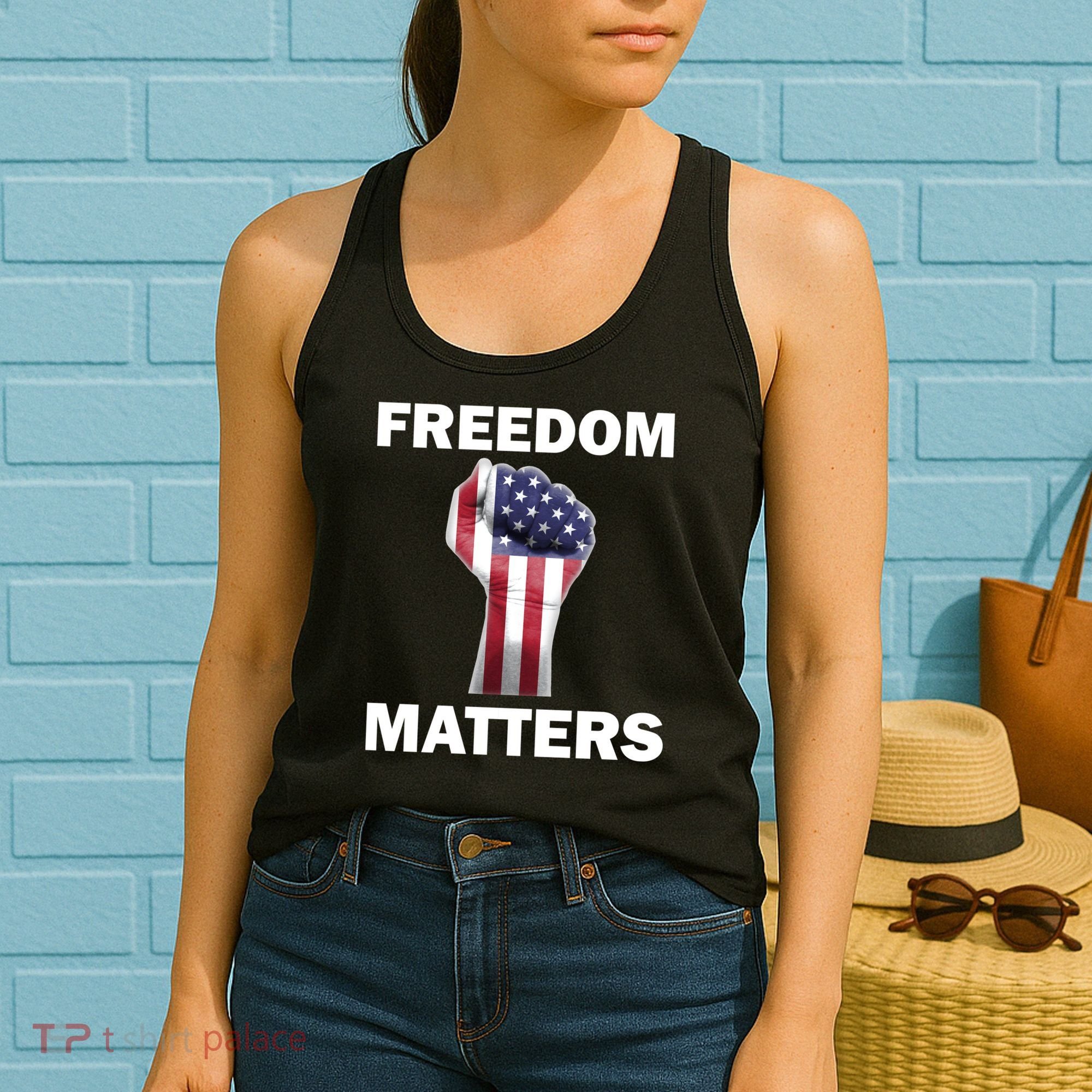 Freedom Matters USA American Fist Women's Tank Top