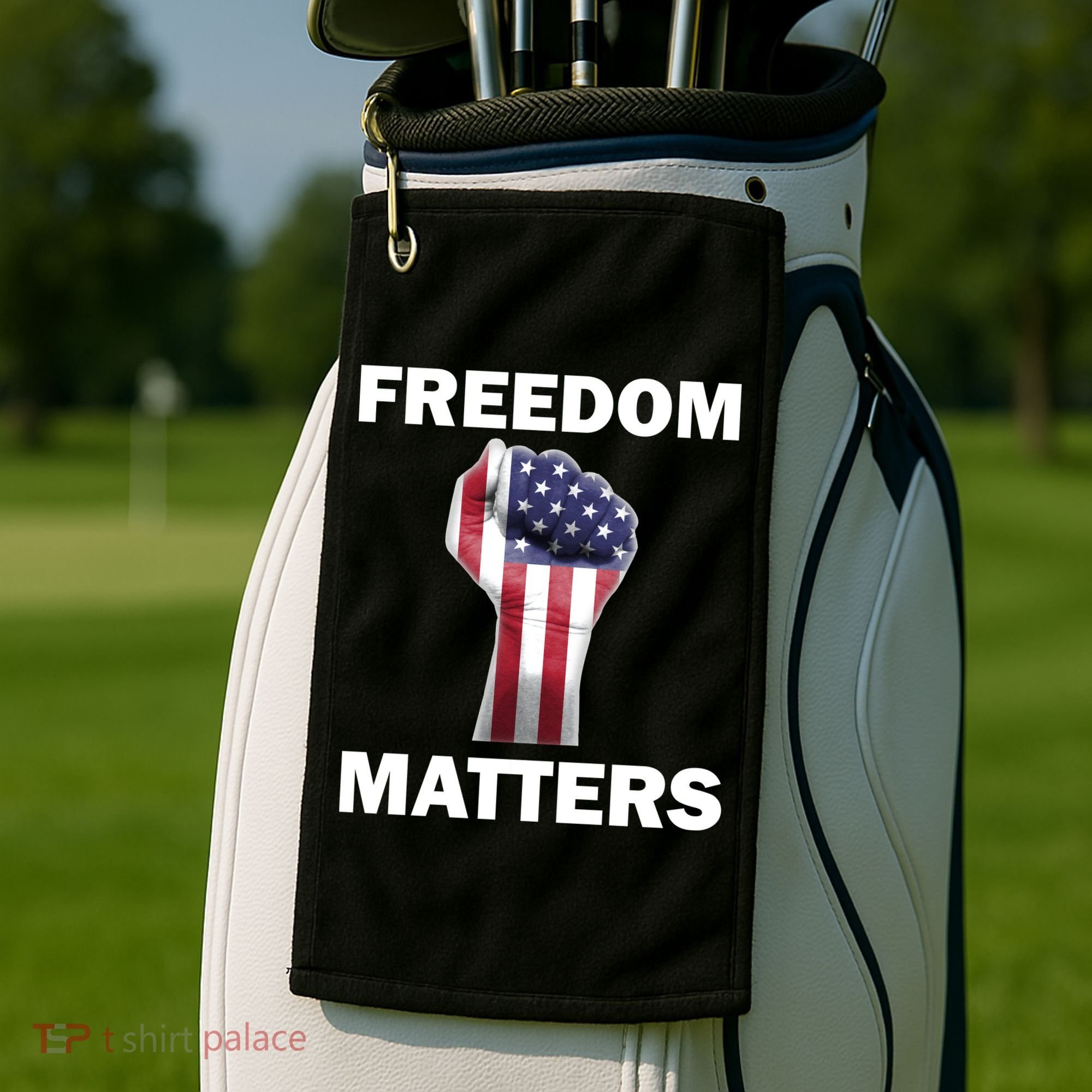 Freedom Matters USA American Fist Golf Towel