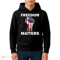 Freedom Matters USA American Fist Kids Hoodie thumb 4