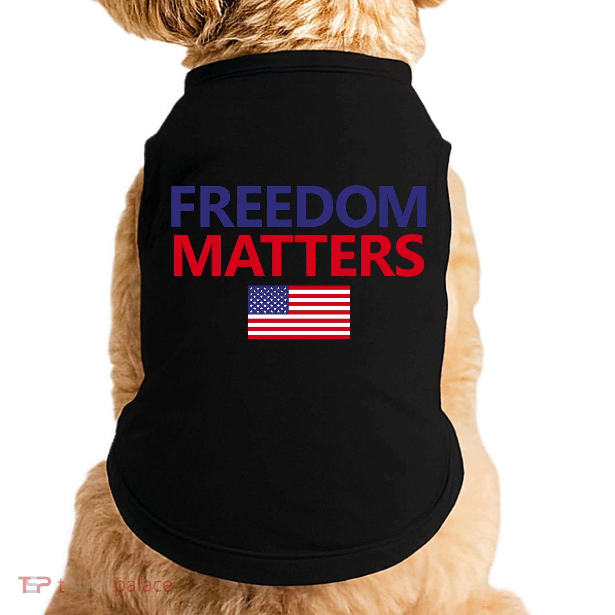 Freedom Matters USA Flag Doggie Tank