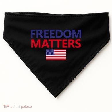 Freedom Matters USA Flag USA-Made Doggie Bandana