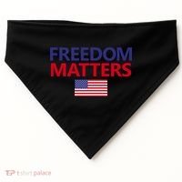 Freedom Matters USA Flag USA-Made Doggie Bandana thumb 0