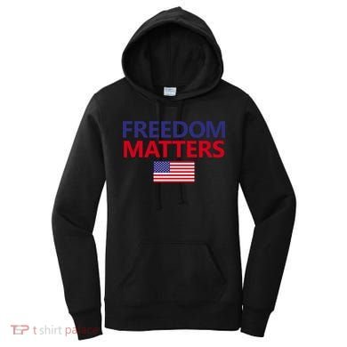 Freedom Matters USA Flag Women's Hoodie