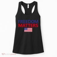 Freedom Matters USA Flag Women's Tank Top thumb 0