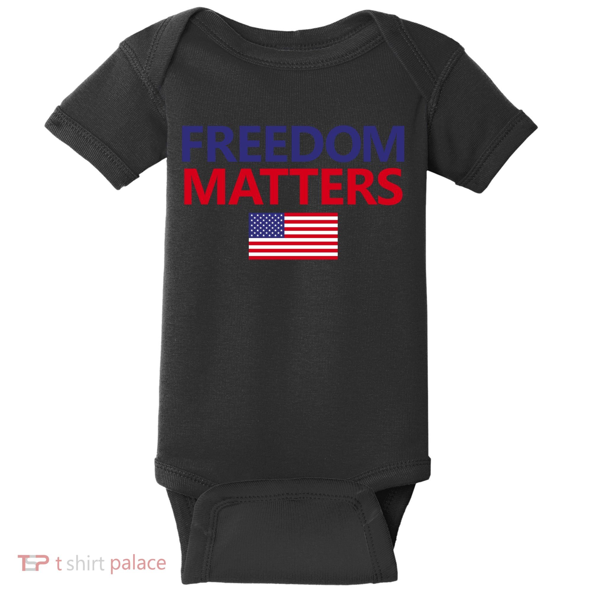 Freedom Matters USA Flag Baby Bodysuit